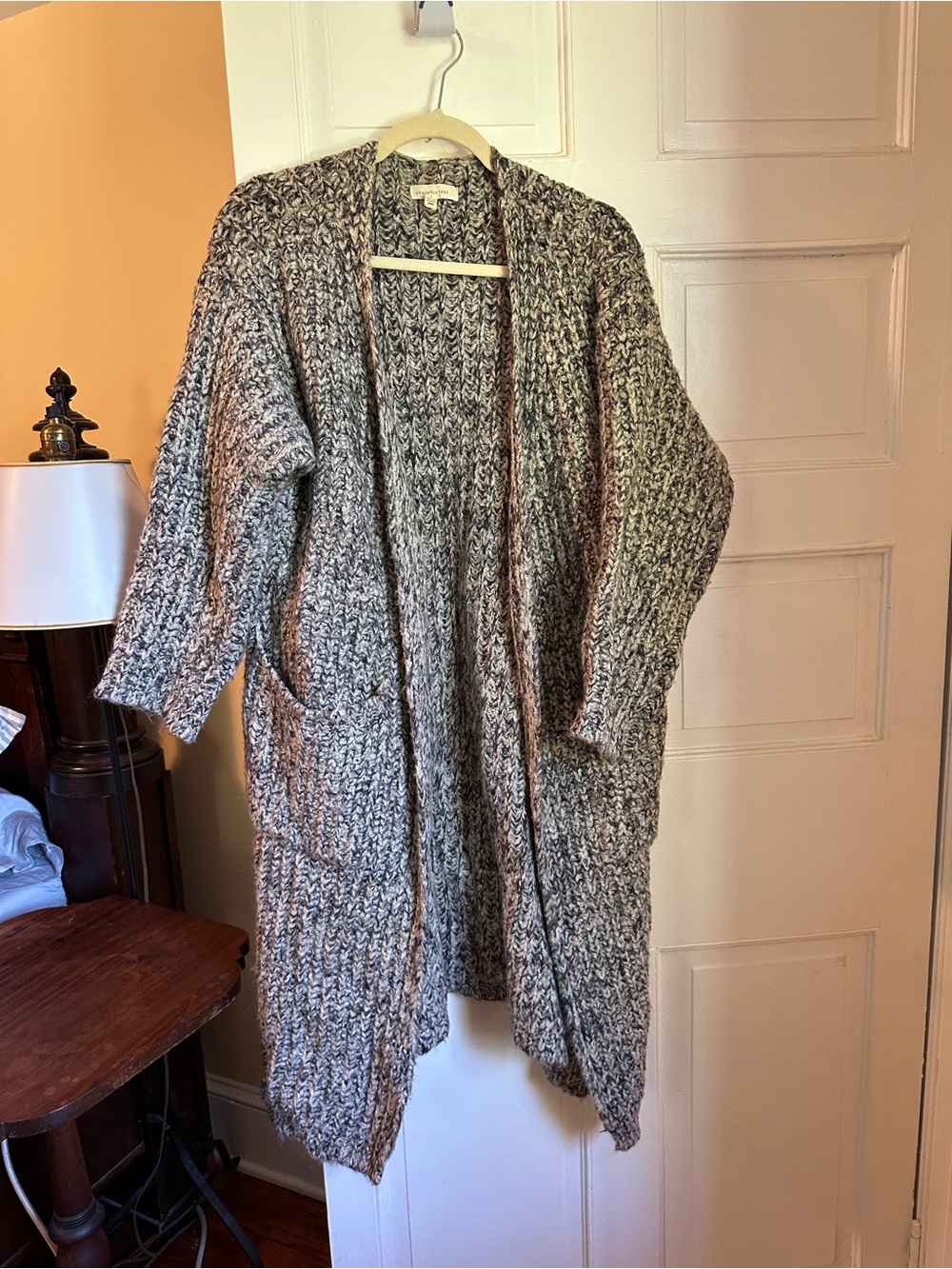 Chunky oversized knit cardigan